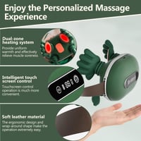 4D masážny prístroj na krk Kocusu s LED displejom, shiatsu masáž, 3 stupne intenzity, funkcia vyhrievania, prenosný, nabíjateľný, na masáž krku, ramien a chrbta 4