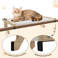 Kocusu Macska Függőágy 62x38cm Radiátor Ablakpárkány Fekvőhely 18kg 3