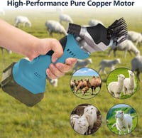 Foarfecă electrică de tuns oi Kocusu compatibilă cu acumulator Makita 18V, 550W, 3000 rpm, cu 2 lame, în cutie de plastic, fără acumulator, pentru oi, alpaca și capre 6