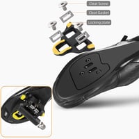 Kocusu SPD-SL Kompatibilis Országúti Kerékpár Klipszes Pedál Szett Stoplival - 9x10 cm Nylon Pedálok Shimano Rendszerhez, Hosszútávú Tekerés 7