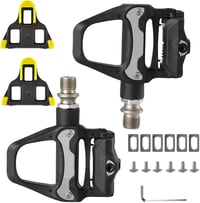 Kocusu SPD-SL Kompatibilis Országúti Kerékpár Klipszes Pedál Szett Stoplival - 9x10 cm Nylon Pedálok Shimano Rendszerhez, Hosszútávú Tekerés 1