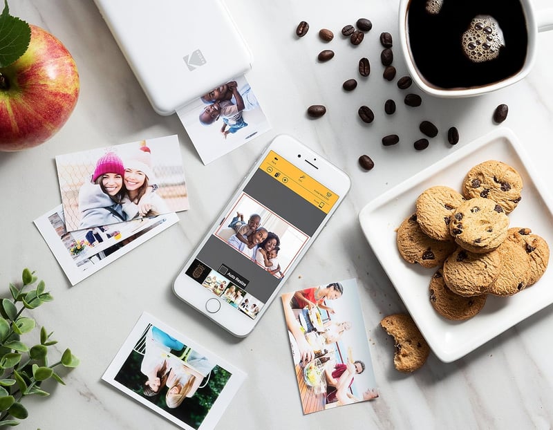 Kodak Mini 2 HD Vezeték Nélküli Mobil Fotónyomtató - 4Pass Technológiával, iOS és Android Kompatibilis, Fekete