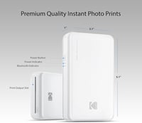 Kodak Mini 2 HD Vezeték Nélküli Mobil Fotónyomtató - 4Pass Technológiával, iOS és Android Kompatibilis, Fekete 3