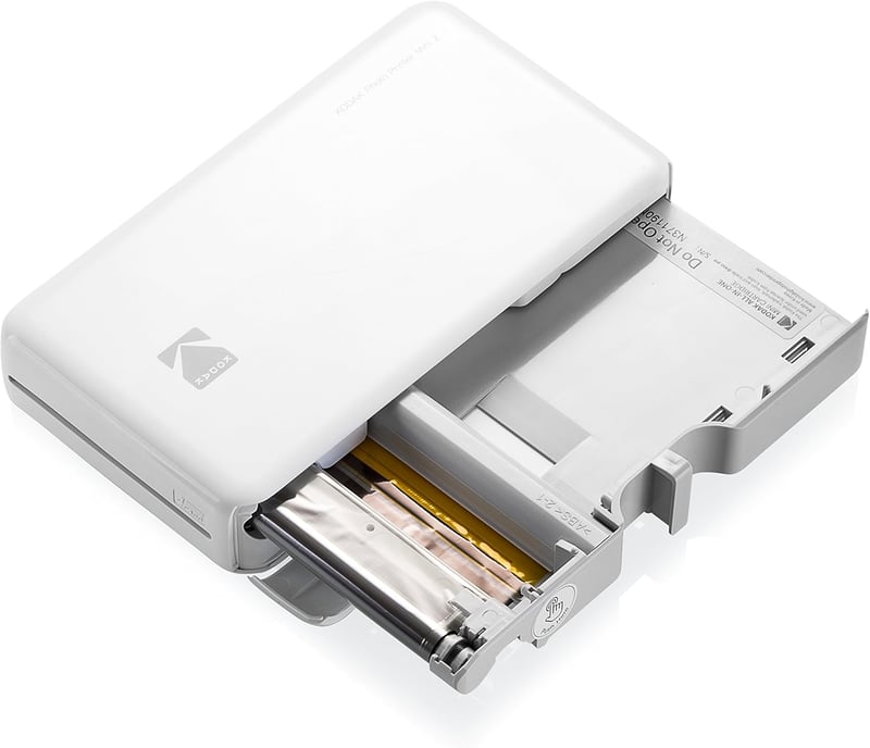 Kodak Mini 2 HD Vezeték Nélküli Mobil Fotónyomtató - 4Pass Technológiával, iOS és Android Kompatibilis, Fekete