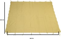 KOEM Pergola Pótlóvászon 3x4m Poliészter Ekrü Fedél 6