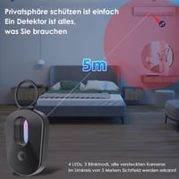 Koilboane Rejtett Kamera Detektor - Kémkészülék Kereső Infravörös Szkennerrel, 720 Órás Készenléti Idő, Hordozható, Szállodai, Otthoni Haszn 3