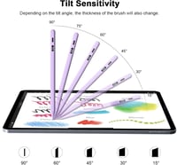 KOKABI 2. Generációs iPad Ceruza LED Kijelzővel - USB-C Töltés, Tenyérérzékelés, Dőlésérzékelés - iPad 6-10, Pro 11"/12.9", Air 3/4/5, Mini  6