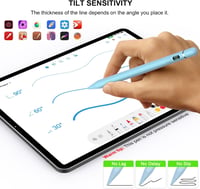 KOKABI iPad Ceruza - USB-C Töltésű Digitális Toll Tenyérérzékelővel és Dőlésérzékenységgel iPad 6-10, Pro 11"/12.9", Air 3/4/5, Mini 5/6 Mod 5