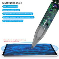KOKABI Stylus Toll Microsoft Surface Eszközökhöz - 4096 Nyomásérzékenység, Dőlésfelismerés, Tenyértámogatás, Mágneses - Pro/Go/Book/Laptop/S 5