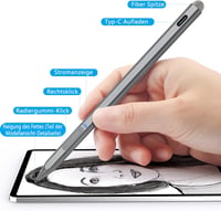 KOKABI Stylus Toll Microsoft Surface Eszközökhöz - 4096 Nyomásérzékenység, Dőlésfelismerés, Tenyértámogatás, Mágneses - Pro/Go/Book/Laptop/S 4