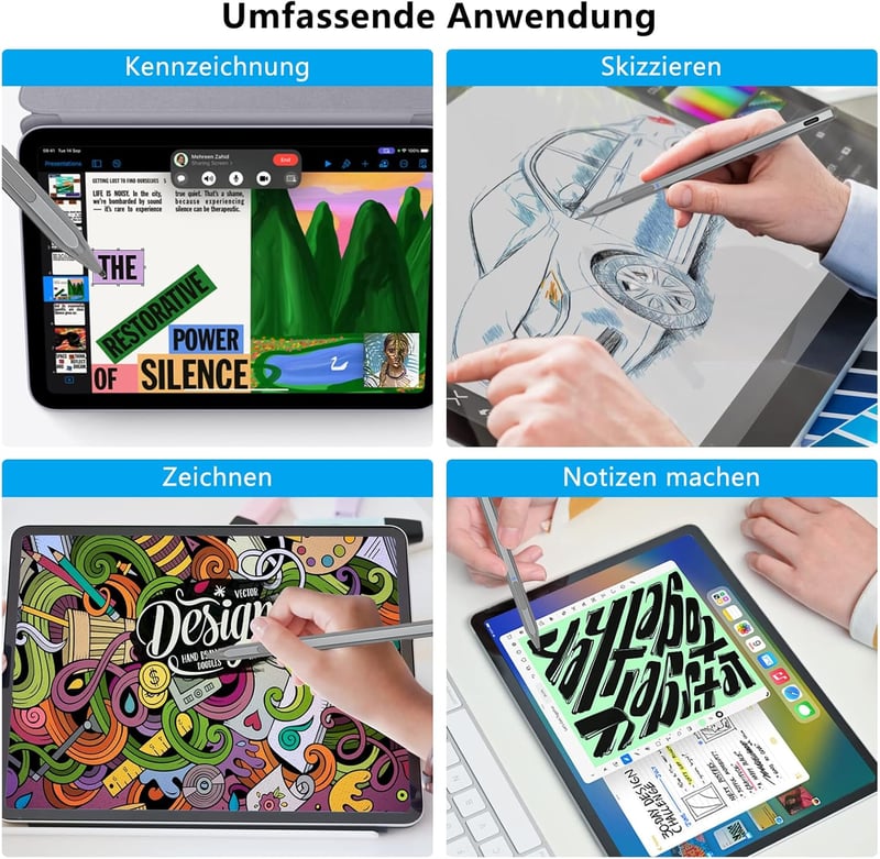 KOKABI Stylus Toll Microsoft Surface Eszközökhöz - 4096 Nyomásérzékenység, Dőlésfelismerés, Tenyértámogatás, Mágneses - Pro/Go/Book/Laptop/S