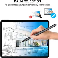 KOKABI Stylus Toll Microsoft Surface Készülékekhez - 1024 Nyomásérzékenységi Szint, Radír Funkcióval, Dupla Mágnessel, USB-C Gyorstöltéssel  4