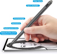 KOKABI Stylus Toll Surface Eszközökhöz - Mágneses, 4096 Nyomásérzékenységű, Dőlés és Tenyérfelismerés - Kompatibilis Surface Pro/X/Go/Book/L 4