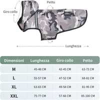 KoKoBin Vízálló Kutyakabát Kapucnival - Fényvisszaverő, Szuperkönnyű, Lélegző Esőkabát Közepes és Nagy Testű Kutyáknak, XXL, Szürke Terepmin 2