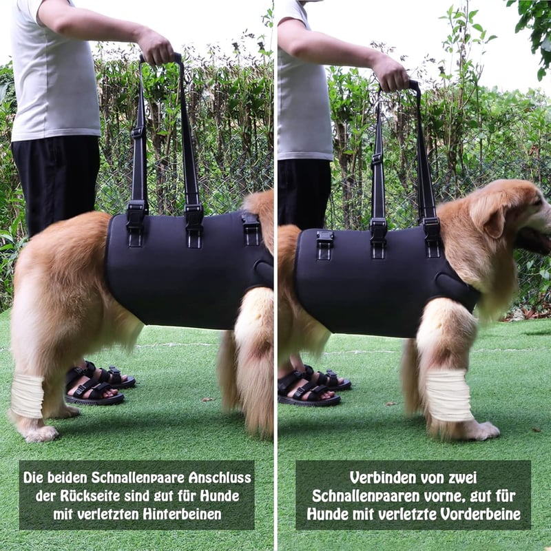 Kokoie kutyaemelő hám teljes testhez, rehabilitációs sling idős és sérült kutyáknak