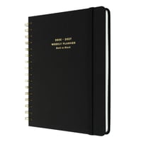 Kokonote Back to Black Fekete A5 Heti Tervező Naptár 2026/2027 – Iskolai Határidőnapló és Feladatkönyv 1