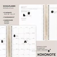 Kokonote Seasonal Flowers Školský diár a plánovač 2026/2027 A5 – Školský plánovač na rok 2027 2
