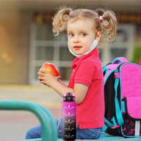 KollyKolla boca za vodu od 500 ml s oznakom vremena i cjedilom, nepropusna, bez BPA, za sport, fitness, biciklizam, ured, školu i aktivnosti na otvorenom 7