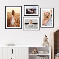Kollyseek 3 darabos képkeret szett 30x40 cm MDF fekete fali és asztali 6
