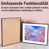 Kollyseek 3 db alumínium képkeret 16x24 hüvelyk fekete plexi üveggel 3