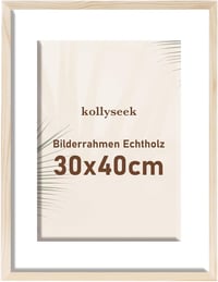 Kollyseek 30x40 cm-es fenyőfa képkeret akril üveggel 1