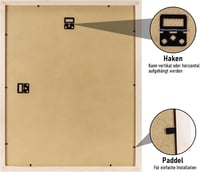 Kollyseek 30x45 cm Fenyőfa Képkeret Akril Üveggel és Passz Partával 5