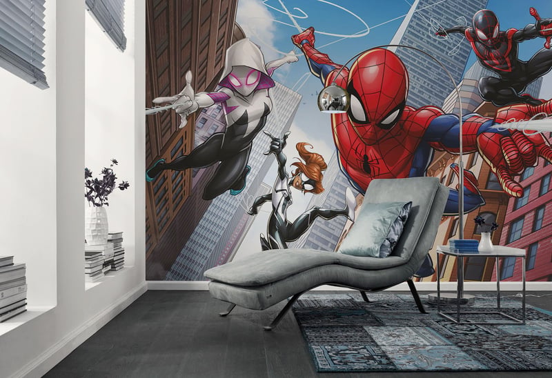Komar Marvel Spider-Man Swinging Crew flis fototapeta za dječju sobu - 400 x 250 cm