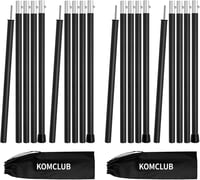 KOMCLUB Teleszkópos Sátorrúd Szett - Alumínium Ponyvához, Könnyű, Állítható, 190 cm, Sárga, 2 db - Kempingezéshez, Túrázáshoz 1