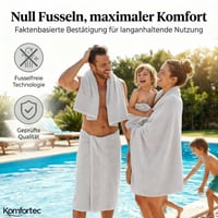 Sada 8 uterákov Komfortec, 4 osušky (70x140 cm) a 4 uteráky na ruky (50x100 cm), 100% bavlnené froté, biela 7