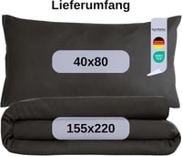 Komfortec Premium Ágynemű Szett 155x220 cm Antracit Mikrofiber Párnahuzattal - 155x220 + 1x 40x80, Charcoal 6
