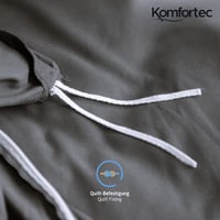 Komfortec Premium Ágynemű Szett 155x220 cm Antracit Mikrofiber Párnahuzattal - 155x220 + 1x 40x80, Charcoal 5