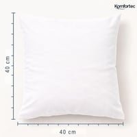 Komfortec vodootporna jastučnica 40x40 cm, 2 komada s patentnim zatvaračem, prozračna, hipoalergena zaštita za jastuk, protiv grinja, bijela 5