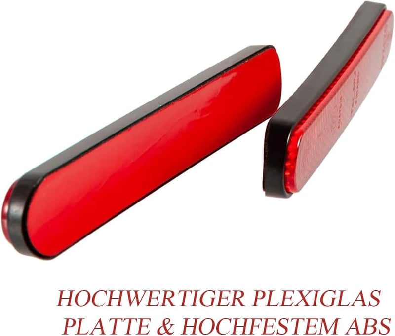 KOMUNJ 2db Motoros Kerékpár Hátsó Reflektor 143x28mm Robogó Visszaverő