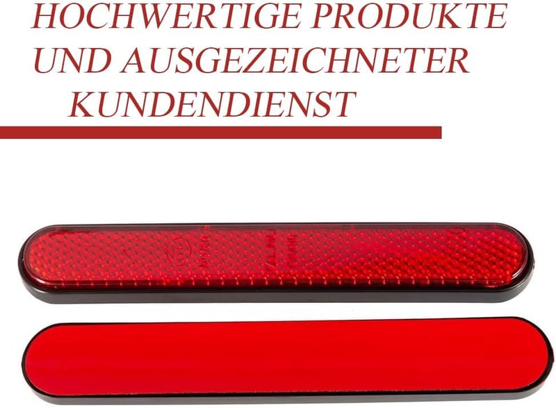 KOMUNJ 2db Motoros Kerékpár Hátsó Reflektor 143x28mm Robogó Visszaverő