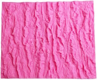 KOMUNJ Fakéreg Mintázó Szilikon Forma Rózsaszín - Fondant Díszítő Sablon Torta Dekorációhoz DIY Sütemény Készítéshez 1