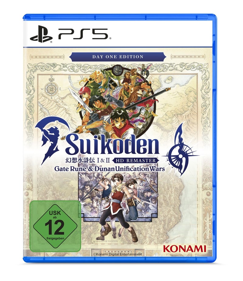KONAMI Suikoden 1 & 2 HD Remaster Day 1 Edition PS5 hra – Remastrovaná verzia klasického RPG pre PlayStation 5