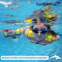 Vestă de înot Konfidence cu centură de siguranță detașabilă pentru copii - flotabilitate reglabilă, conformitate CE, mărimea S (15-19 kg), Oahu Pink 5