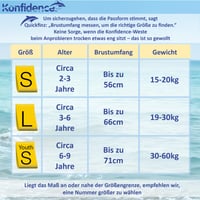Vestă de înot Konfidence cu centură de siguranță detașabilă pentru copii - flotabilitate reglabilă, conformitate CE, mărimea S (15-19 kg), Oahu Pink 2
