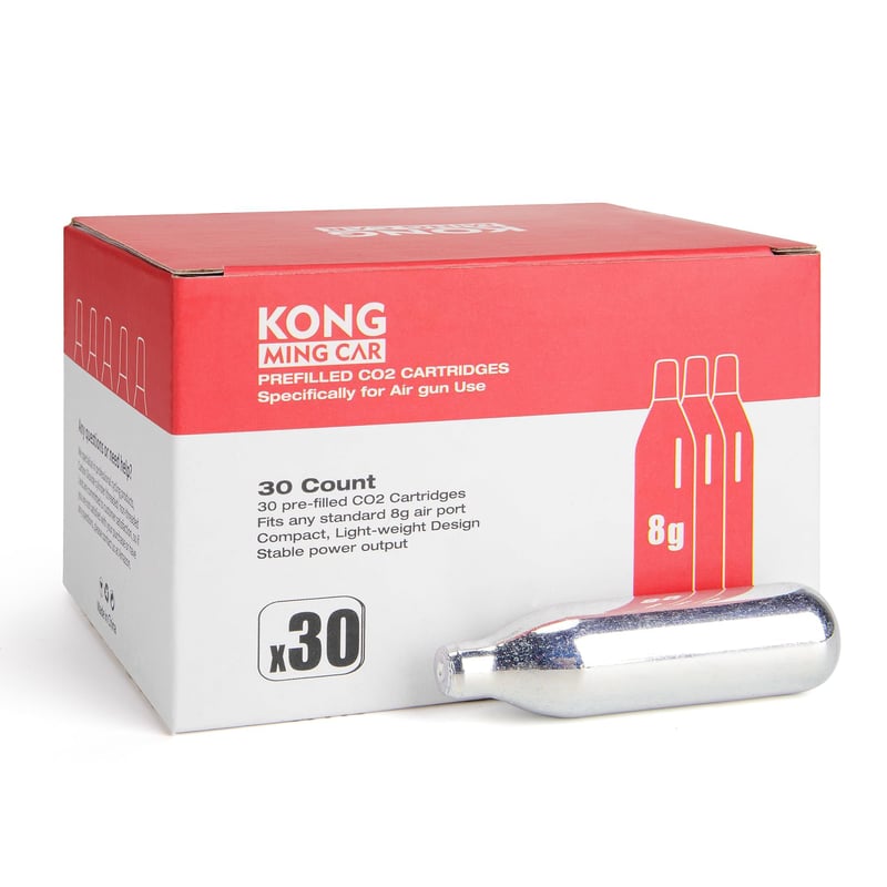KONG MING CAR CO2 kapsula, čelična boca, bez ulja, 8 g, 30 komada