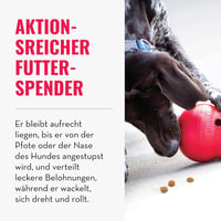 KONG Wobbler Kutyajáték Tölthető Jutalommal Kicsi Piros 3