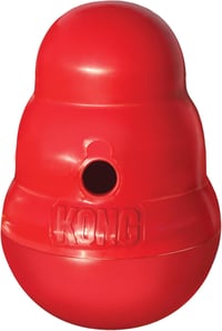 KONG Wobbler Kutyajáték Tölthető Jutalommal Kicsi Piros 1