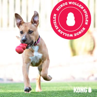 KONG Wobbler Kutyajáték Tölthető Jutalommal Kicsi Piros 8