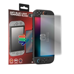 Protecție ecran din sticlă securizată Konix pentru consolă Nintendo Switch 2 - Filtru de lumină albastră - Fără bule - Duritate 9H - 100% transparent