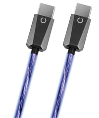 HDMI 2.1 kábel Konix pre PC, PS5, Switch 2 a Xbox Series X|S - kompatibilný so 4K a 8K - 48 Gbps - 1,2 m - modrá LED 1