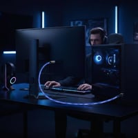 HDMI 2.1 kábel Konix pre PC, PS5, Switch 2 a Xbox Series X|S - kompatibilný so 4K a 8K - 48 Gbps - 1,2 m - modrá LED 3