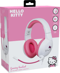 Káblový herný headset Konix Hello Kitty pre PC, PS5, Switch 2 a konzoly Xbox – Mikrofón, 1,5 m kábel, 3,5 mm jack konektor – biely a ružový 6