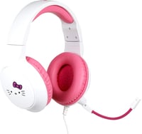 Káblový herný headset Konix Hello Kitty pre PC, PS5, Switch 2 a konzoly Xbox – Mikrofón, 1,5 m kábel, 3,5 mm jack konektor – biely a ružový 2