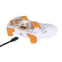 Controler cu fir Konix Naruto Shippuden pentru Nintendo Switch, Switch 2 și PC - Vibrații - Cablu 3 m - Motiv Kakashi - Alb 2