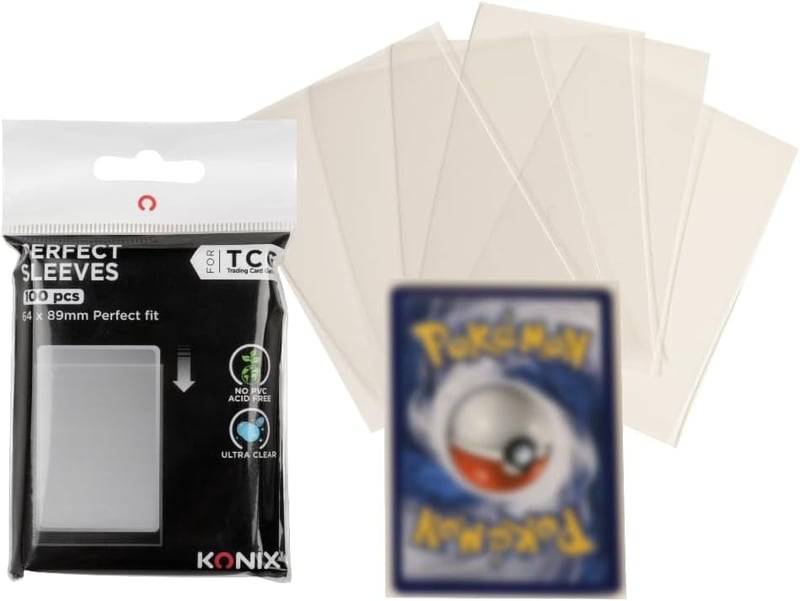 Konix Perfect Sleeves kártyavédő fólia 64x89 mm - átlátszó - 100 db