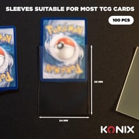 Konix Perfect Sleeves kártyavédő fólia 64x89 mm - átlátszó - 100 db 5